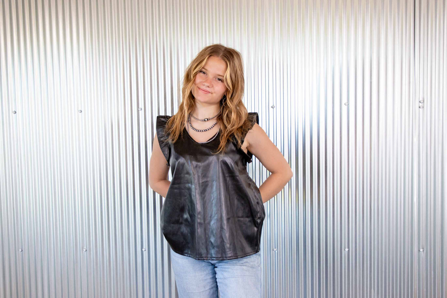 Black Leather Top
