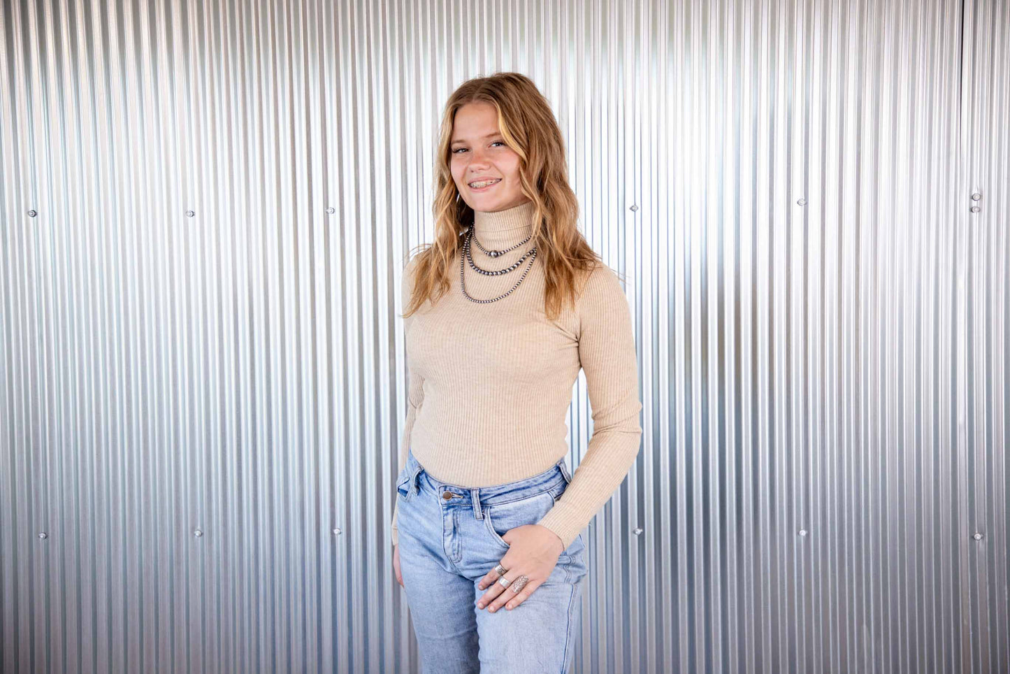 Vicki Turtle Neck - Oatmeal