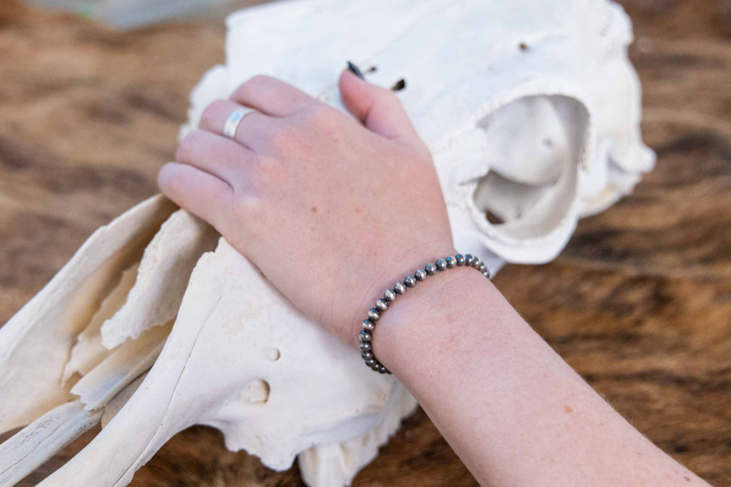 Navajo Pearl Stretch Bracelet