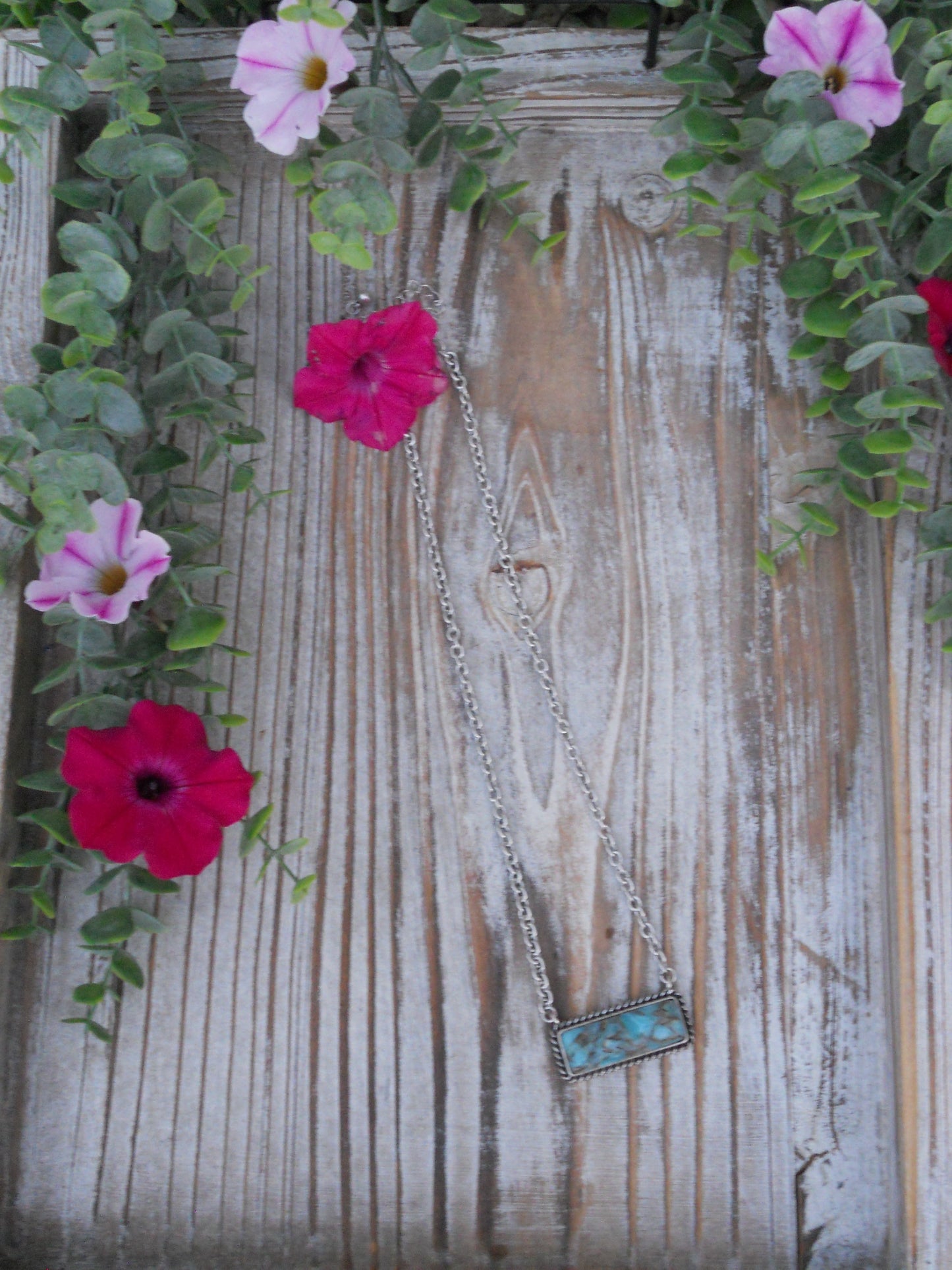 Turquoise Bar Necklace
