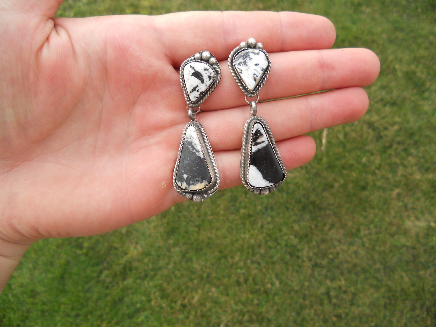 White Buffalo Earrings