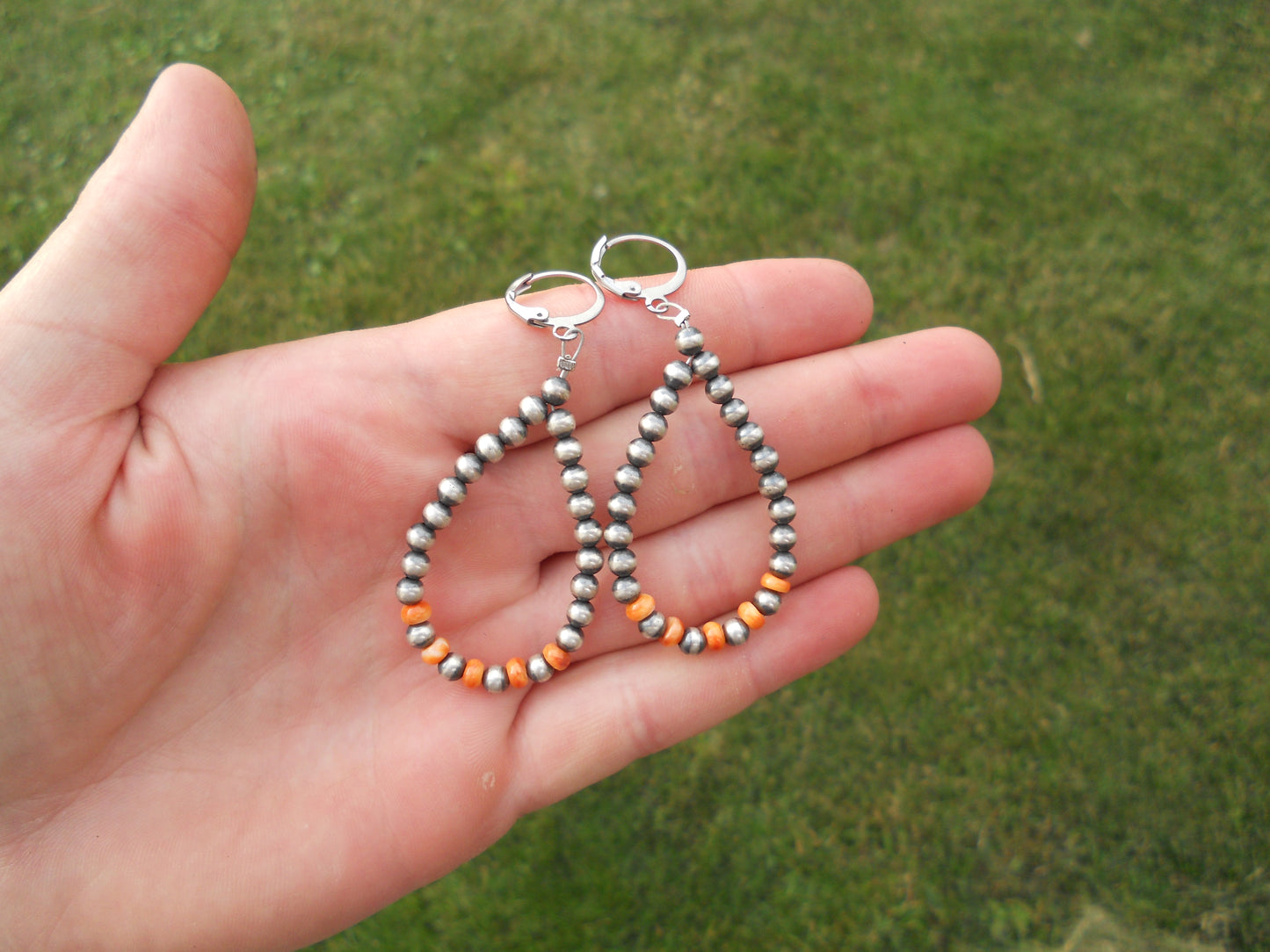 Orange spiny teardrops