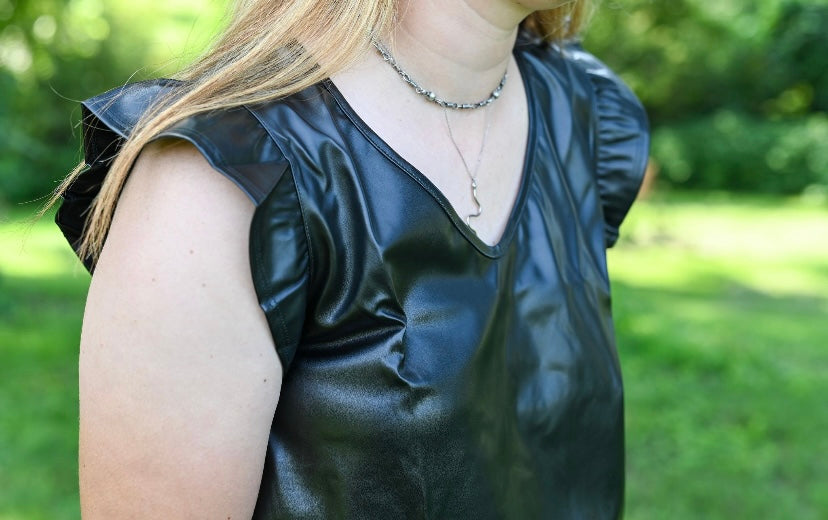 Black Leather Top