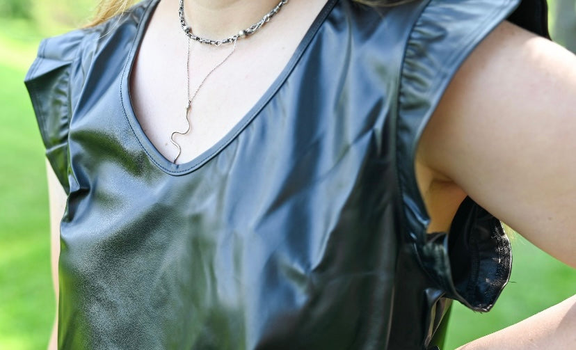 Black Leather Top