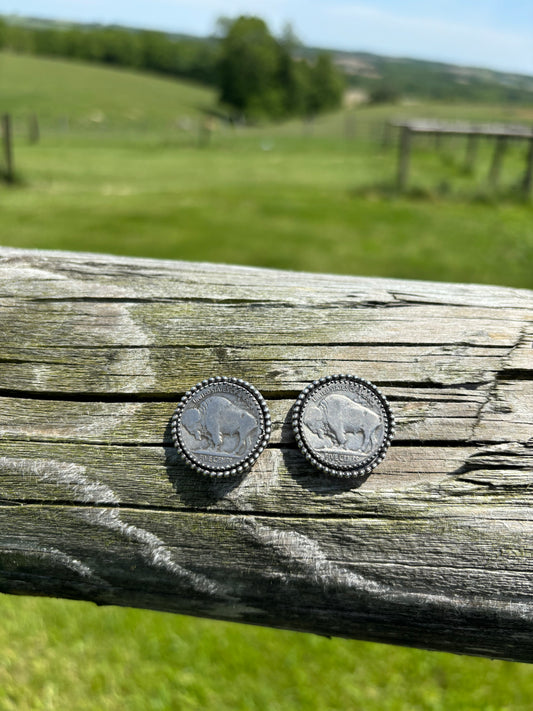 Made to order Buffalo earrings