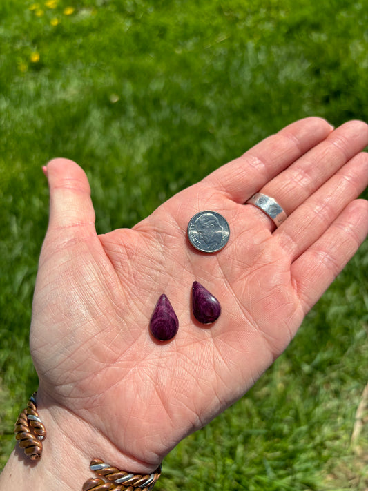 Custom Purple Spiny Studs