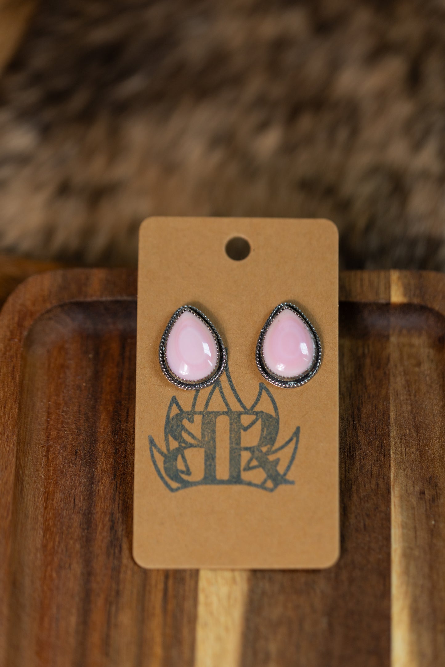 Pink Conch Teardrops