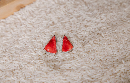 Red Spiny Studs