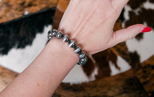 Faux Pearl Stretch Bracelet