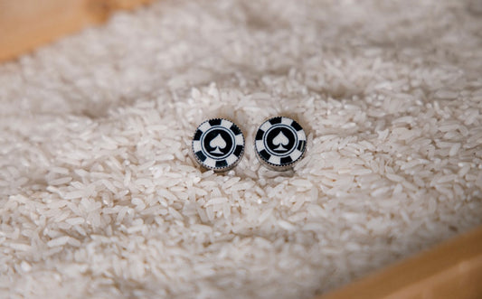 Poker Chip Earrings