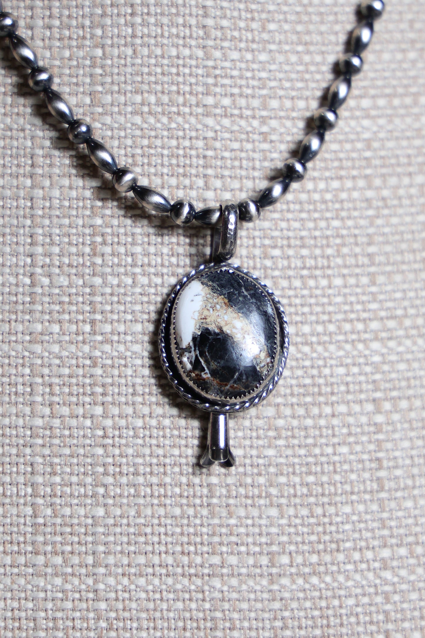 White Buffalo Squash Pendant