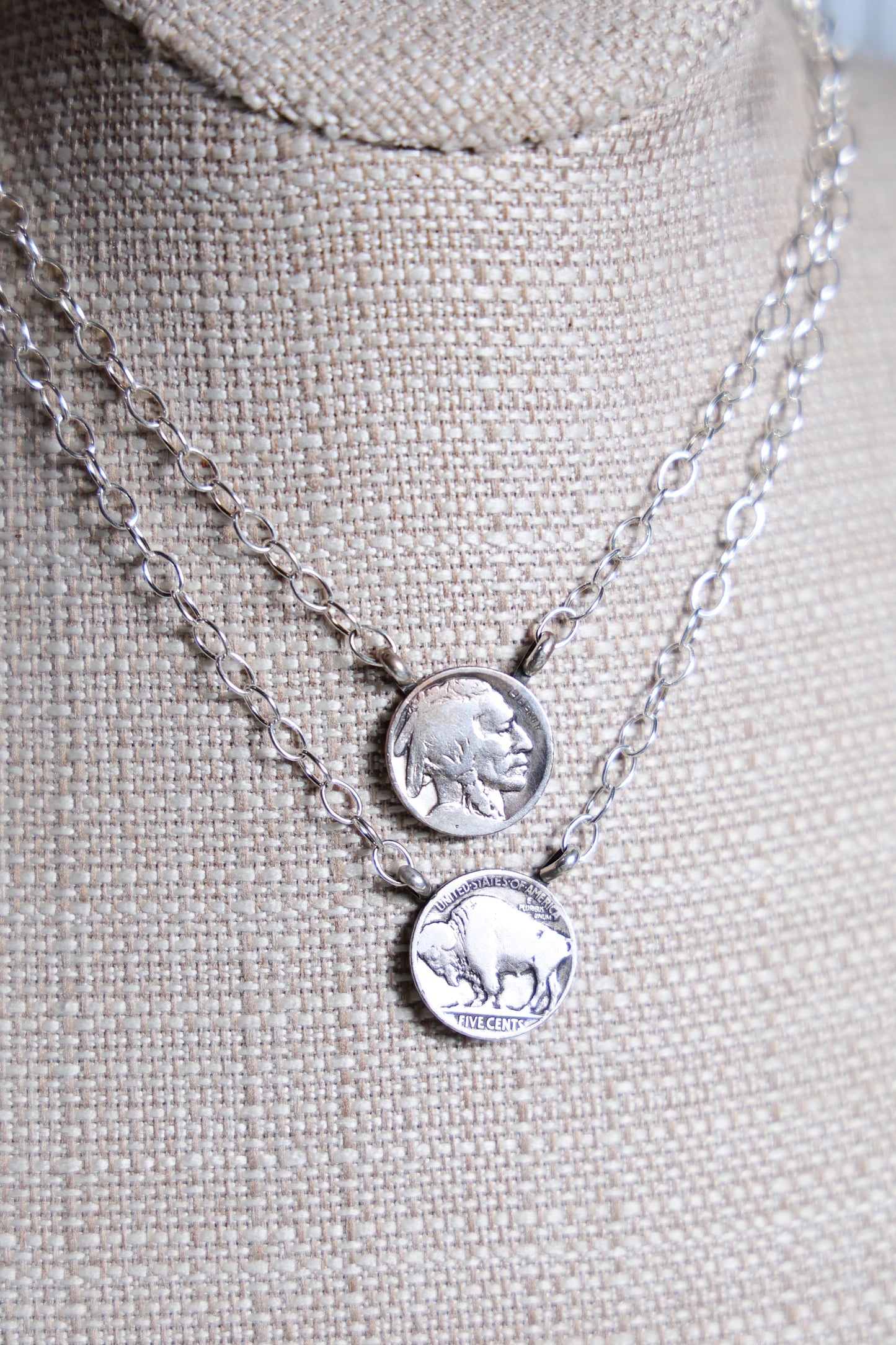 Buffalo/Indian Coin Necklace