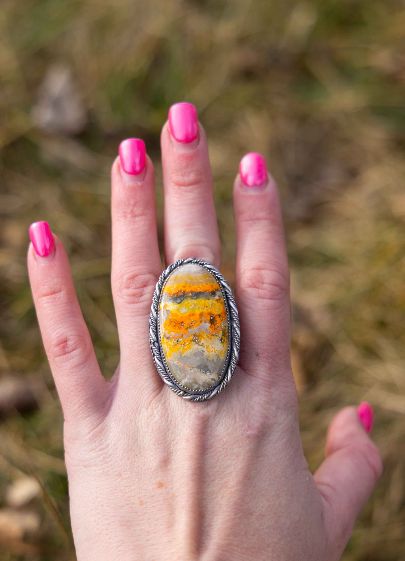 Adjustable Bumblebee Ring