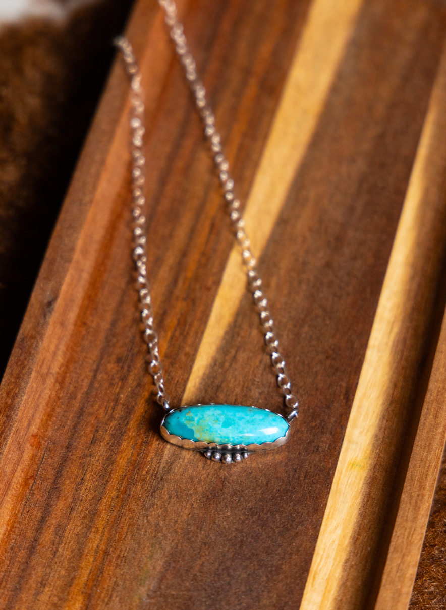 Turquoise Bar Necklace