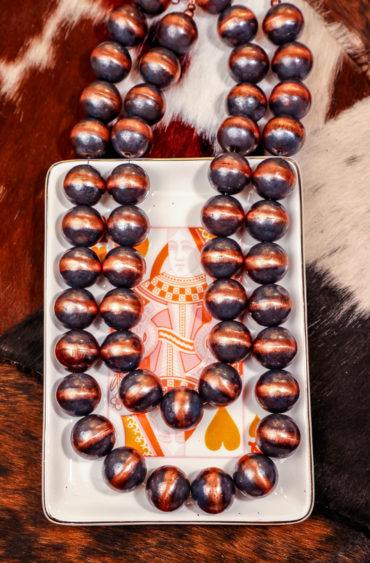 20mm Copper Navajo Pearls