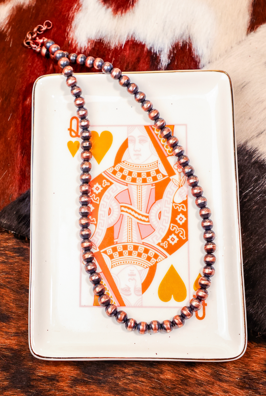 8mm Copper Navajo Pearls