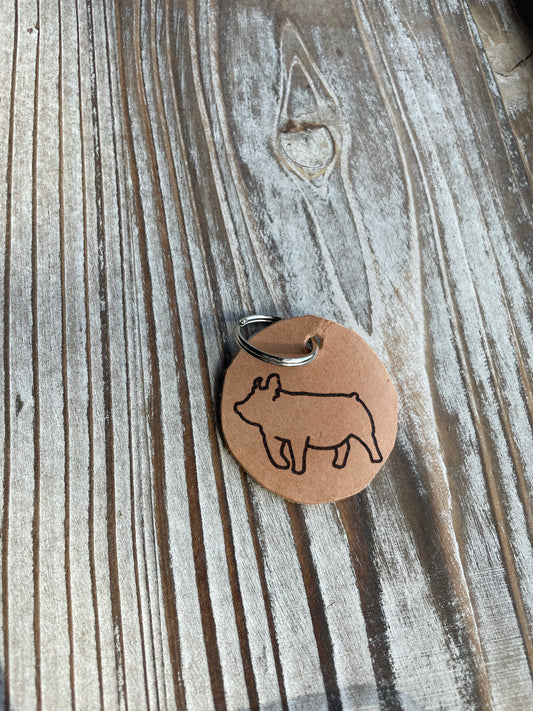 Pig keychain