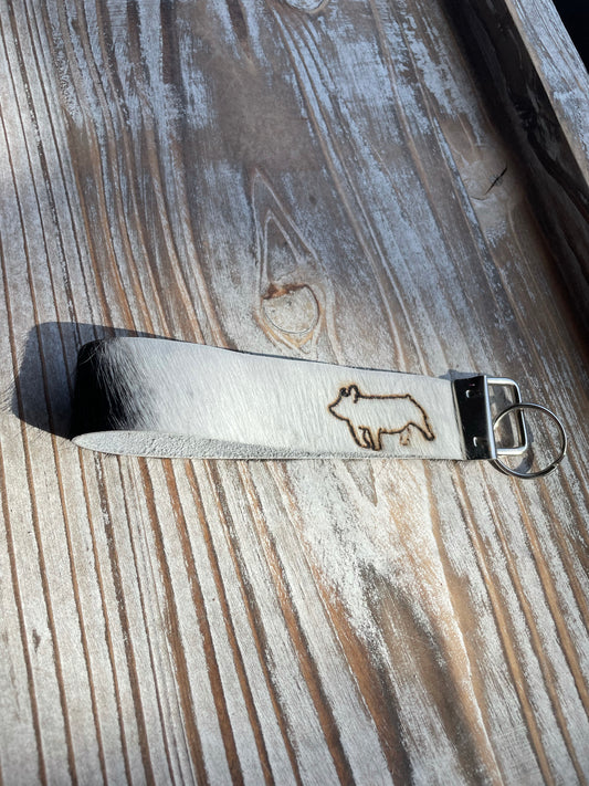 Show pig keychain