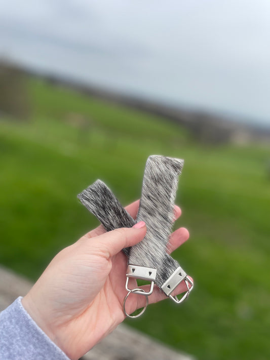 Cowhide keychain